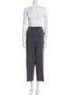 St. John Sport Linen Tweed Pattern Pant Set