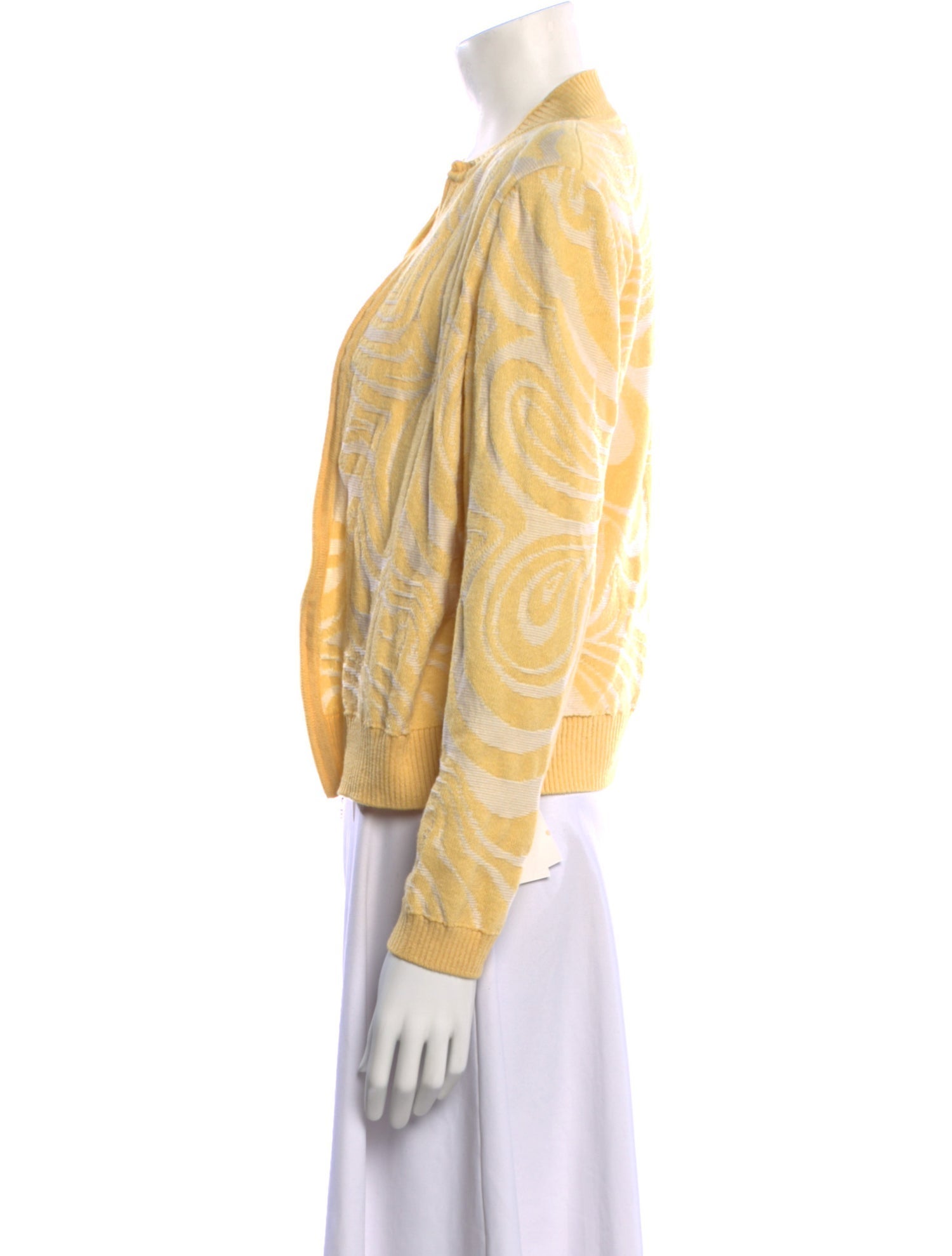 St. John Sport Striped Square Neckline Sweater