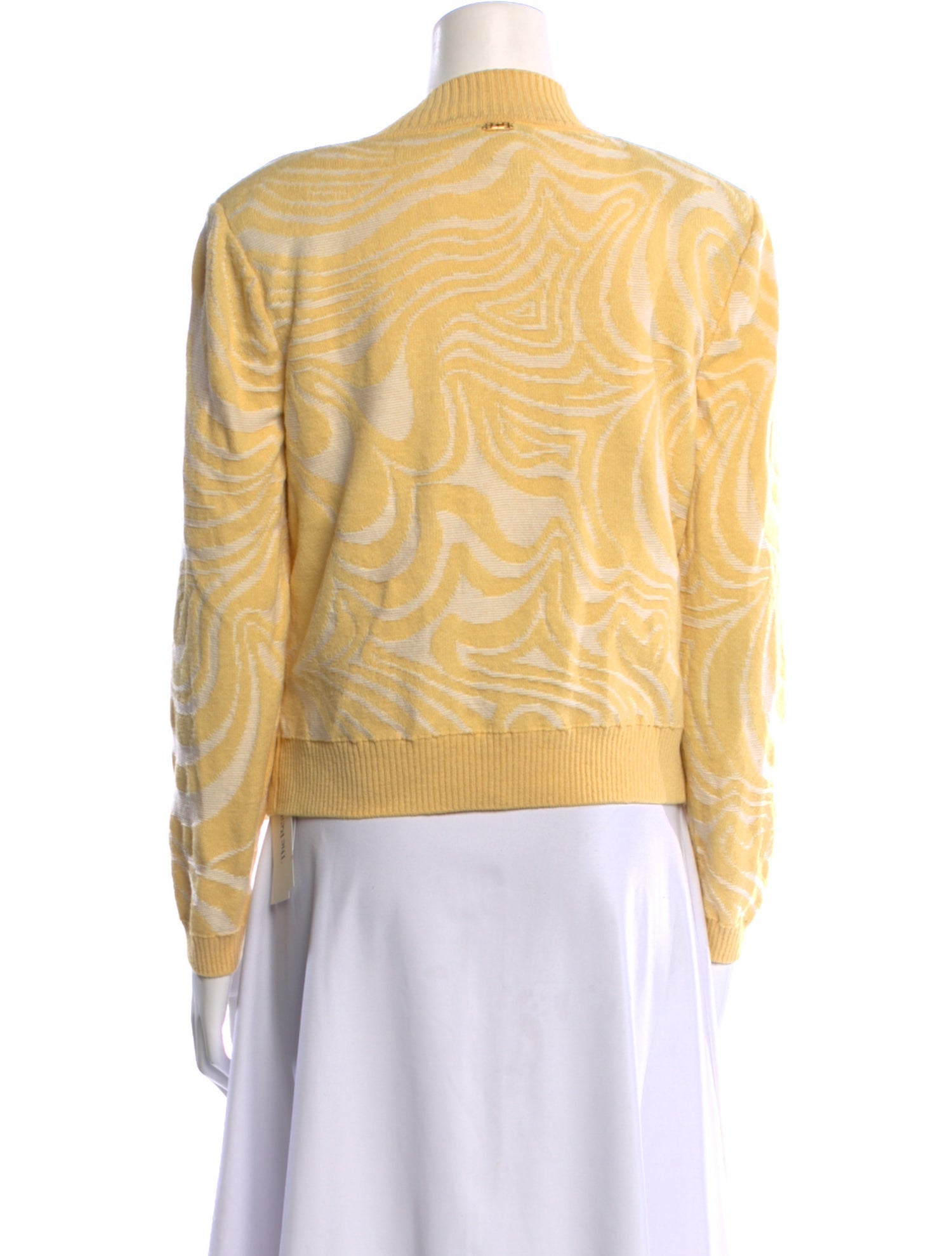 St. John Sport Striped Square Neckline Sweater