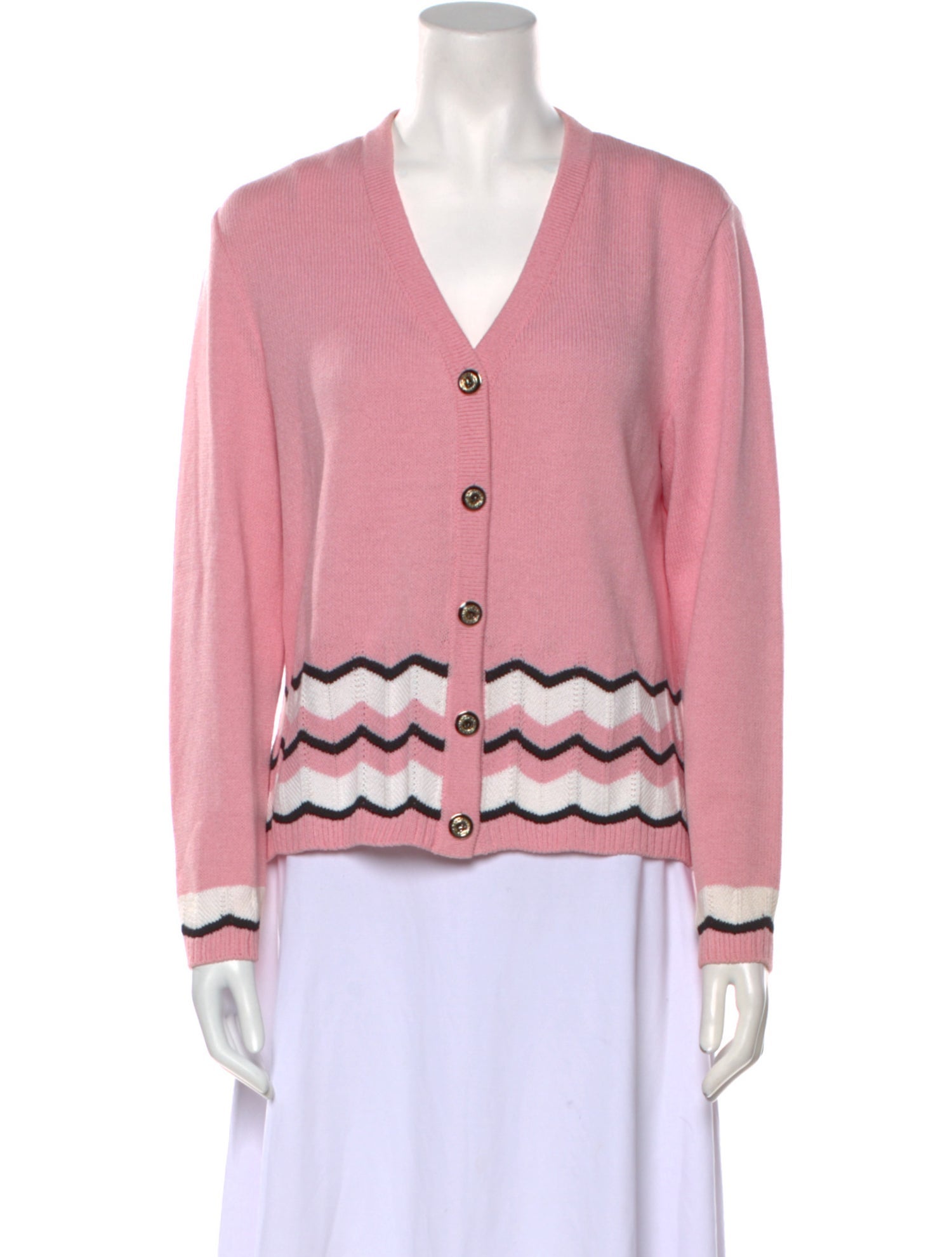 St. John Sport Wool Graphic Print Sweater