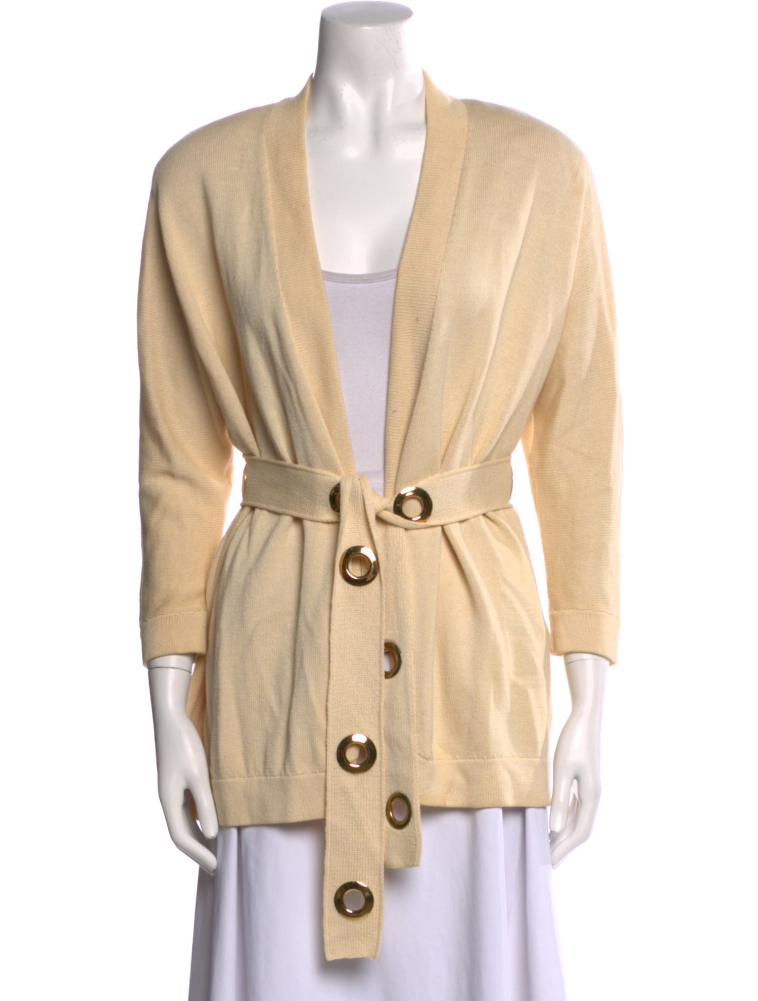 St. John Sport Wool Open Front Sweater