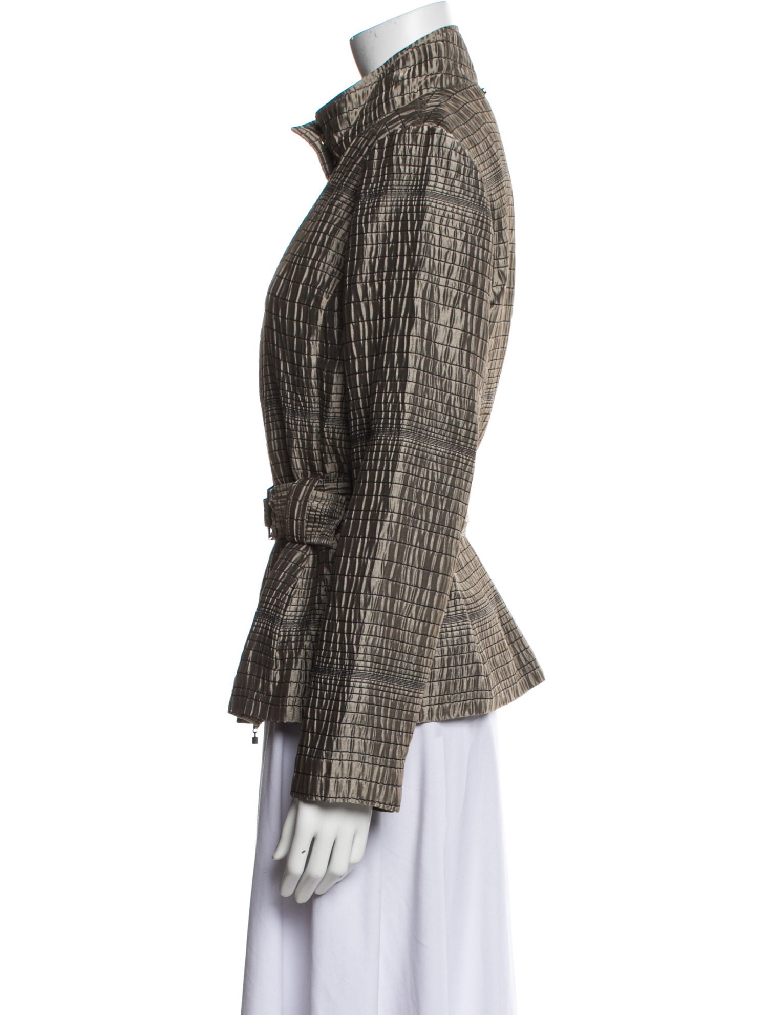 St. John Sport Plaid Print Jacket