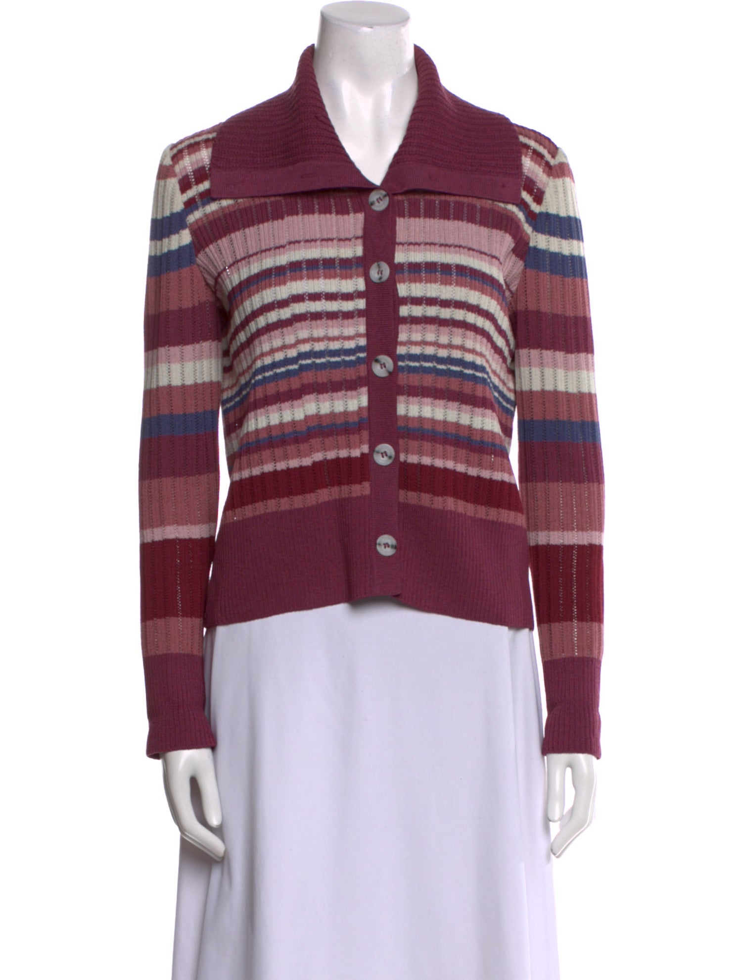 St. John Sport Striped Sweater