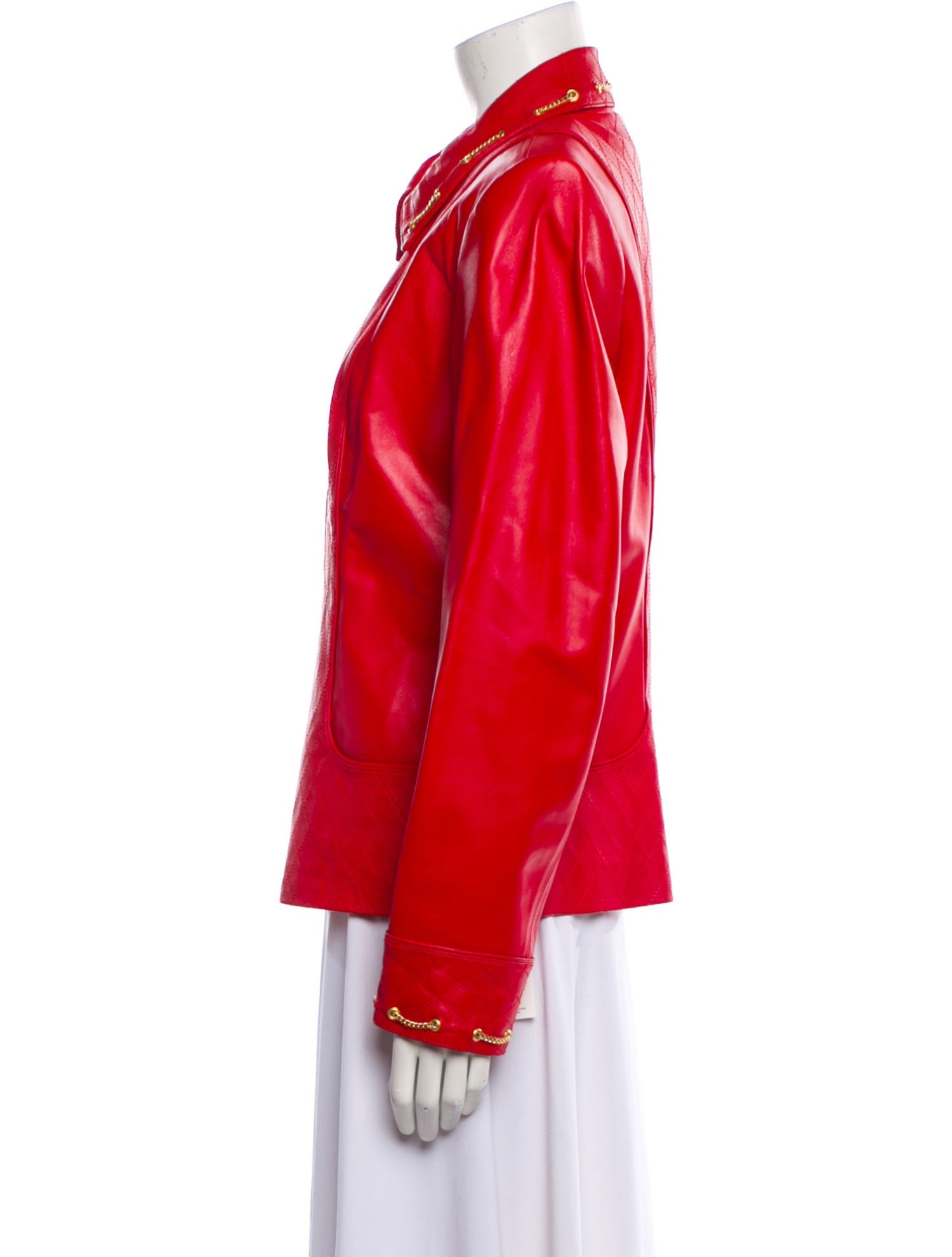 St. John Sport Leather Biker Jacket