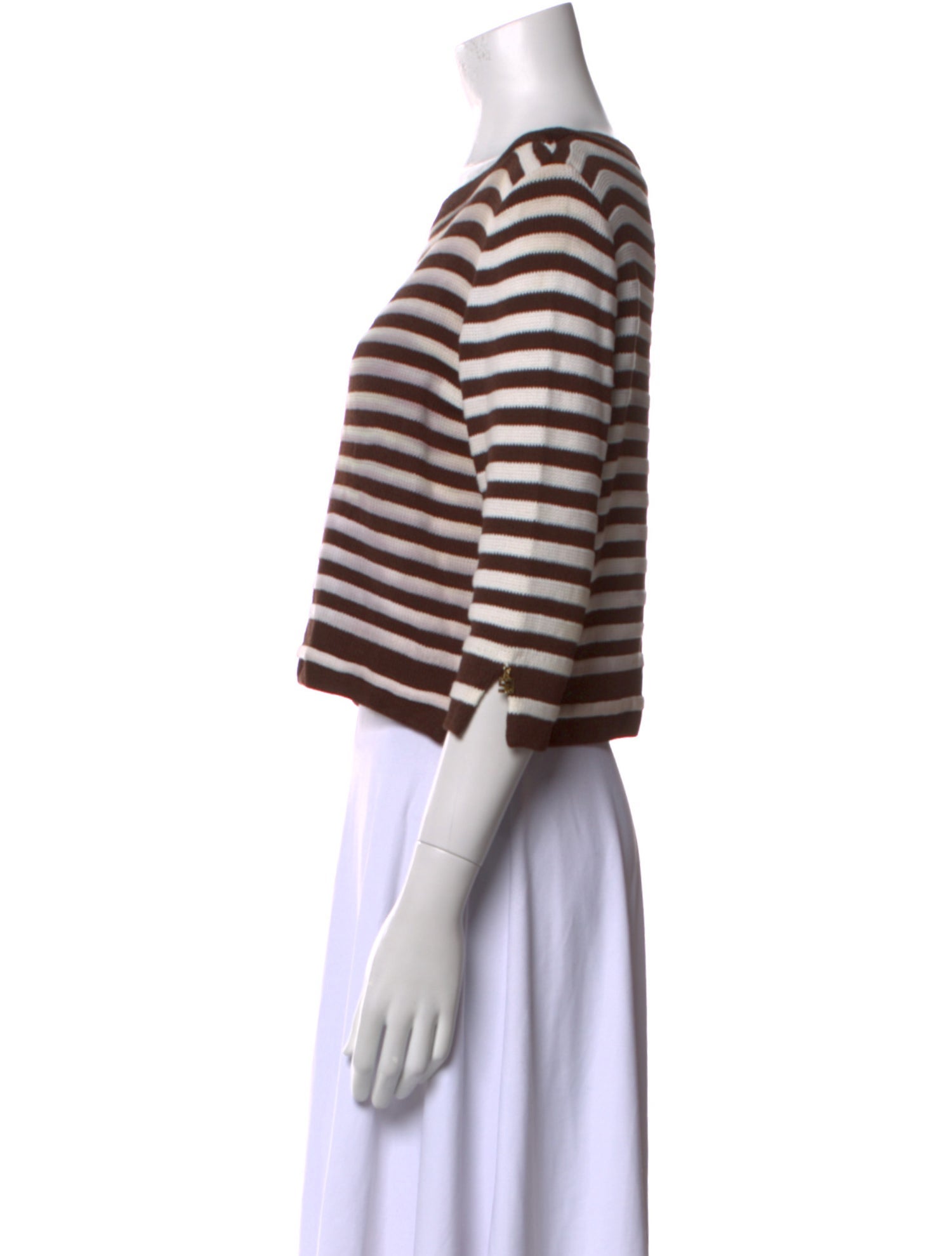 St. John Sport Wool Striped Sweater