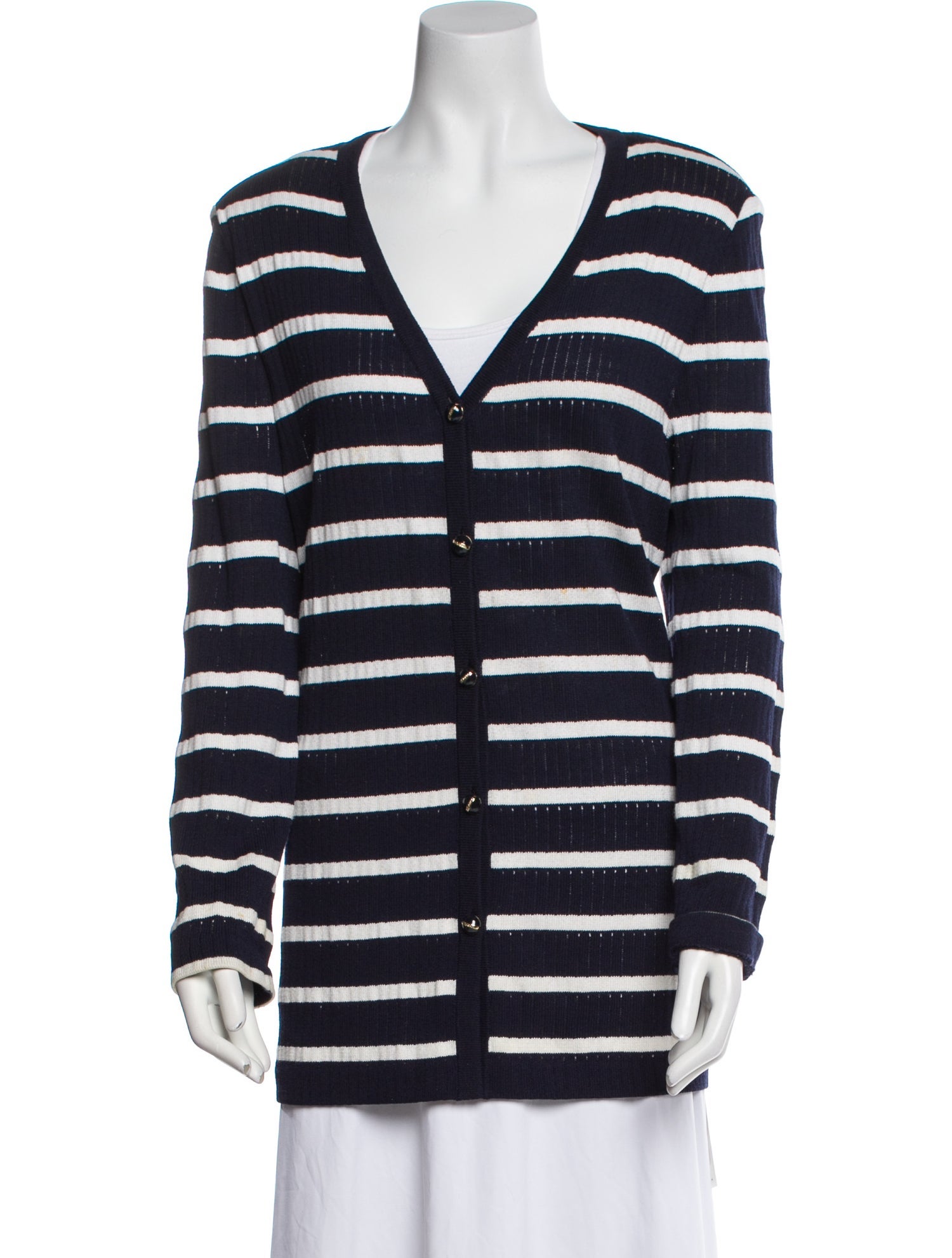 St. John Sport Wool Striped Evening Jacket