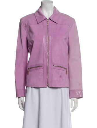 St. John Sport Leather Blazer