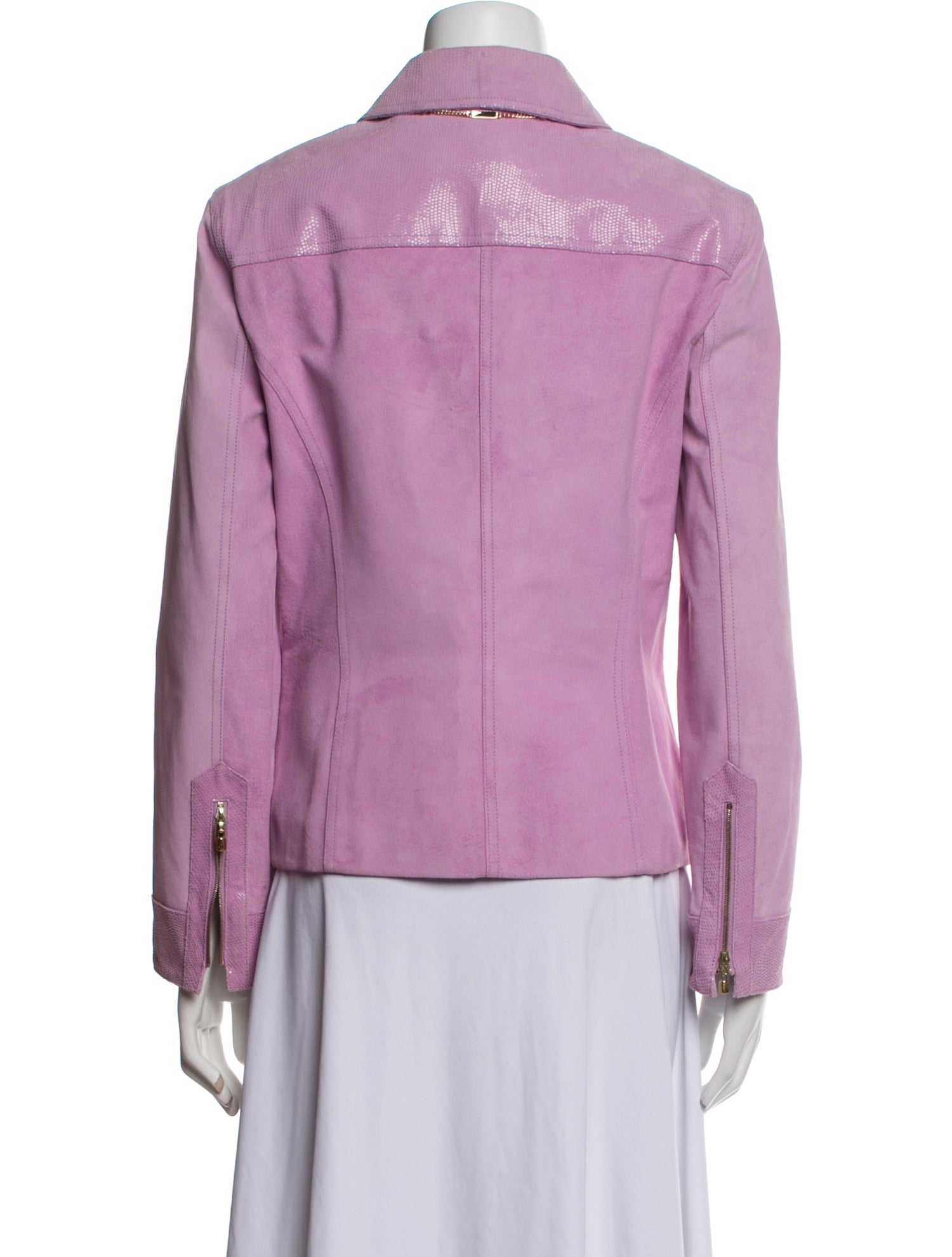 St. John Sport Leather Blazer