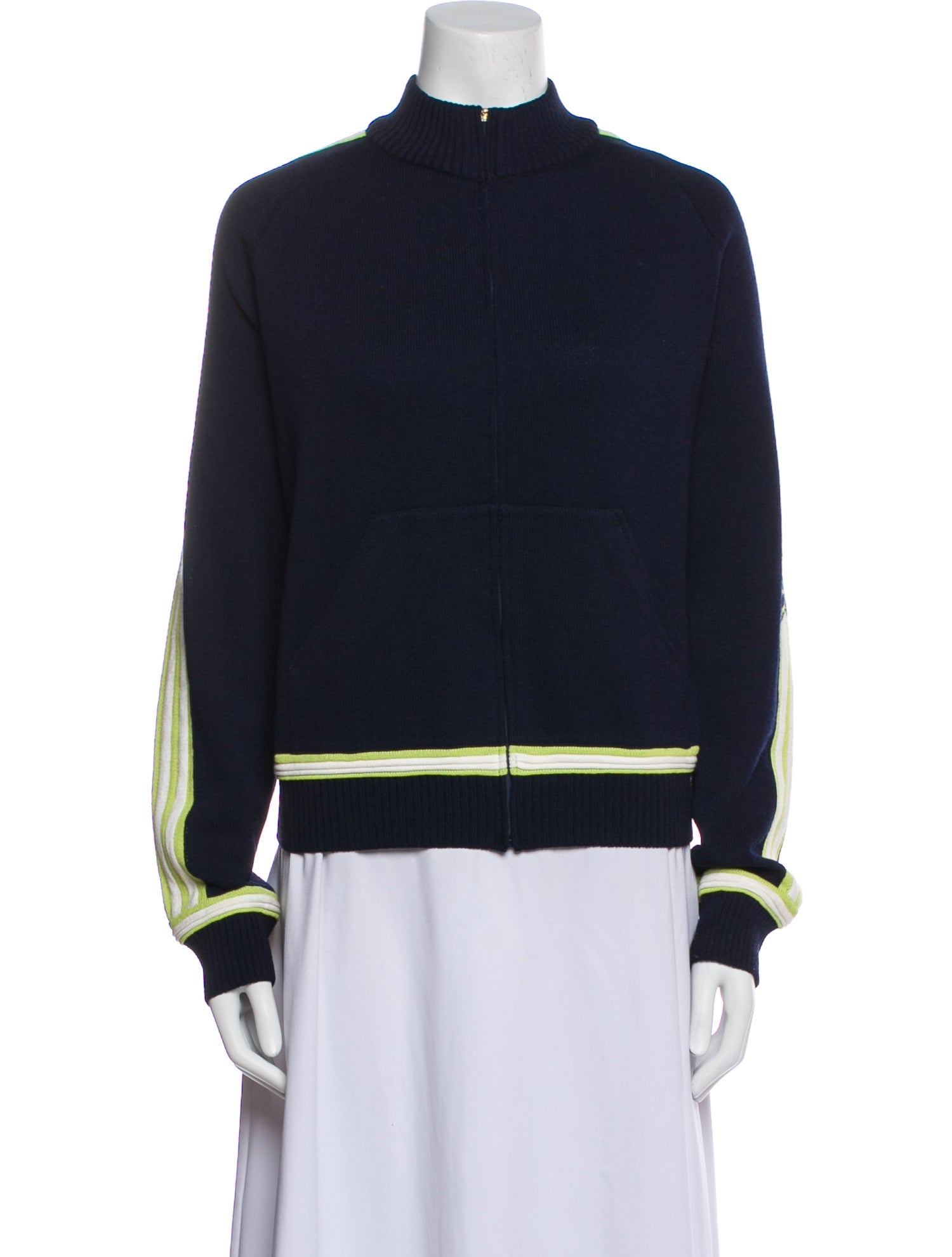 St. John Sport Wool Striped Jacket