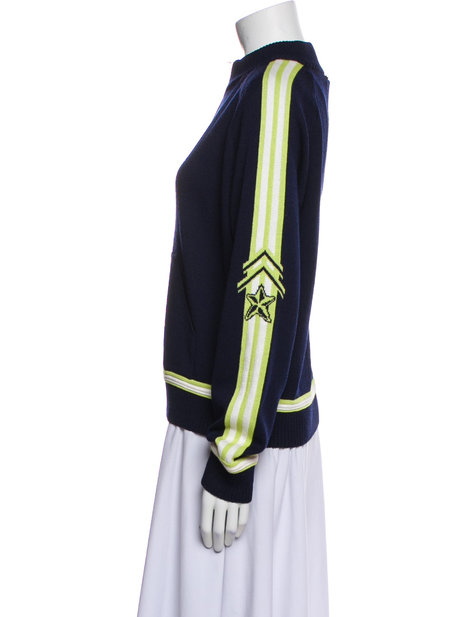 St. John Sport Wool Striped Jacket