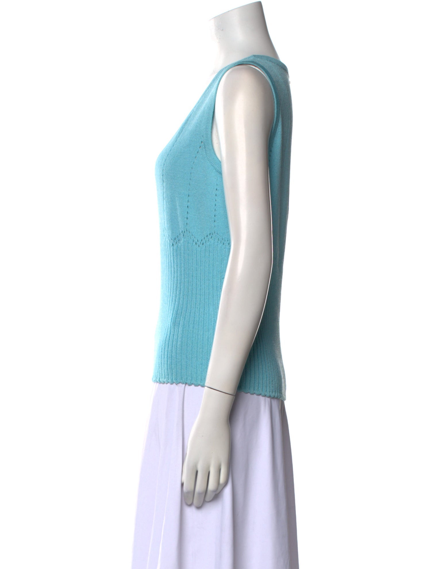 St. John Sport Wool Scoop Neck Sweater