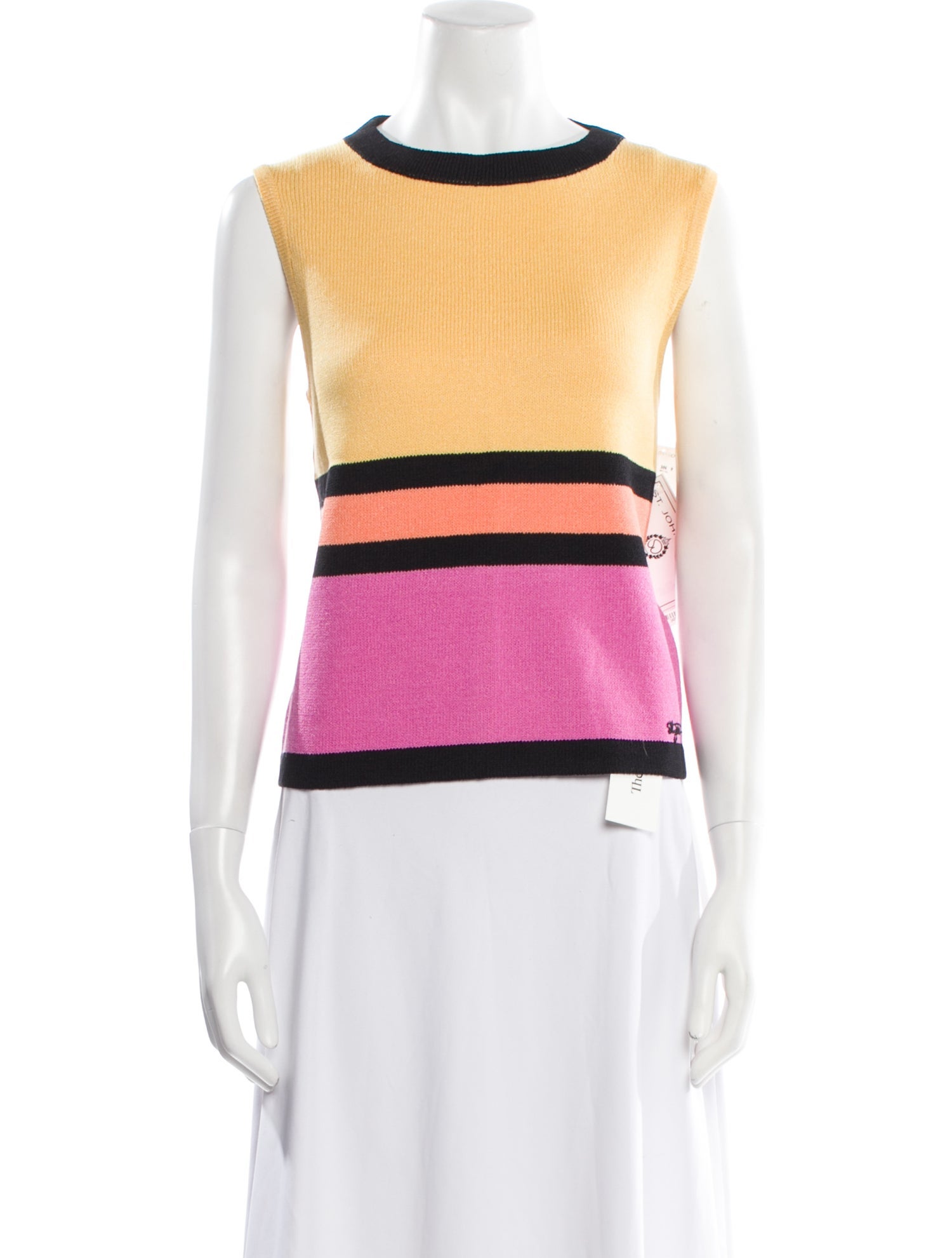 St. John Sport Wool Striped Sweater w/ Tags