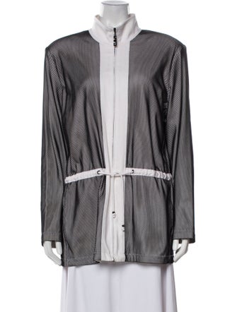 St. John Sport Plaid Print Jacket