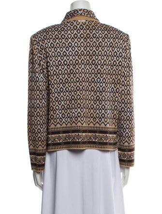 St. John Sport Wool Printed Blazer