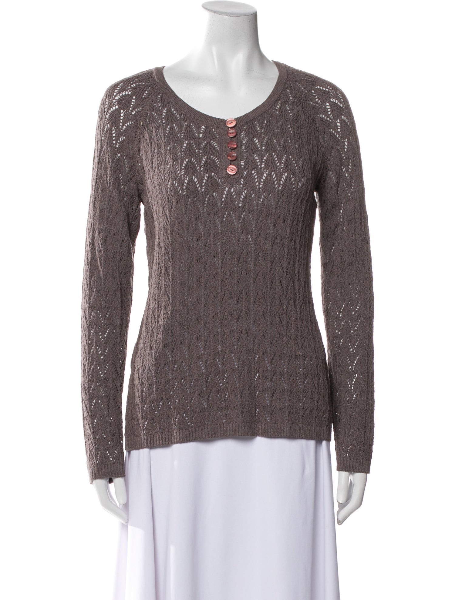 St. John Sport Wool Scoop Neck Sweater