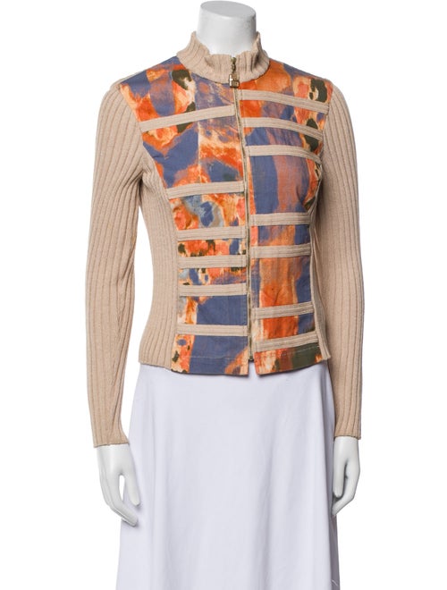 St. John Sport Wool Graphic Print Jacket