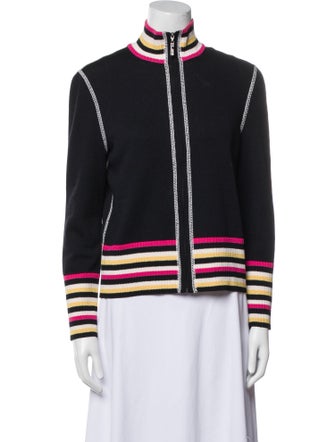 St. John Sport Wool Striped Jacket