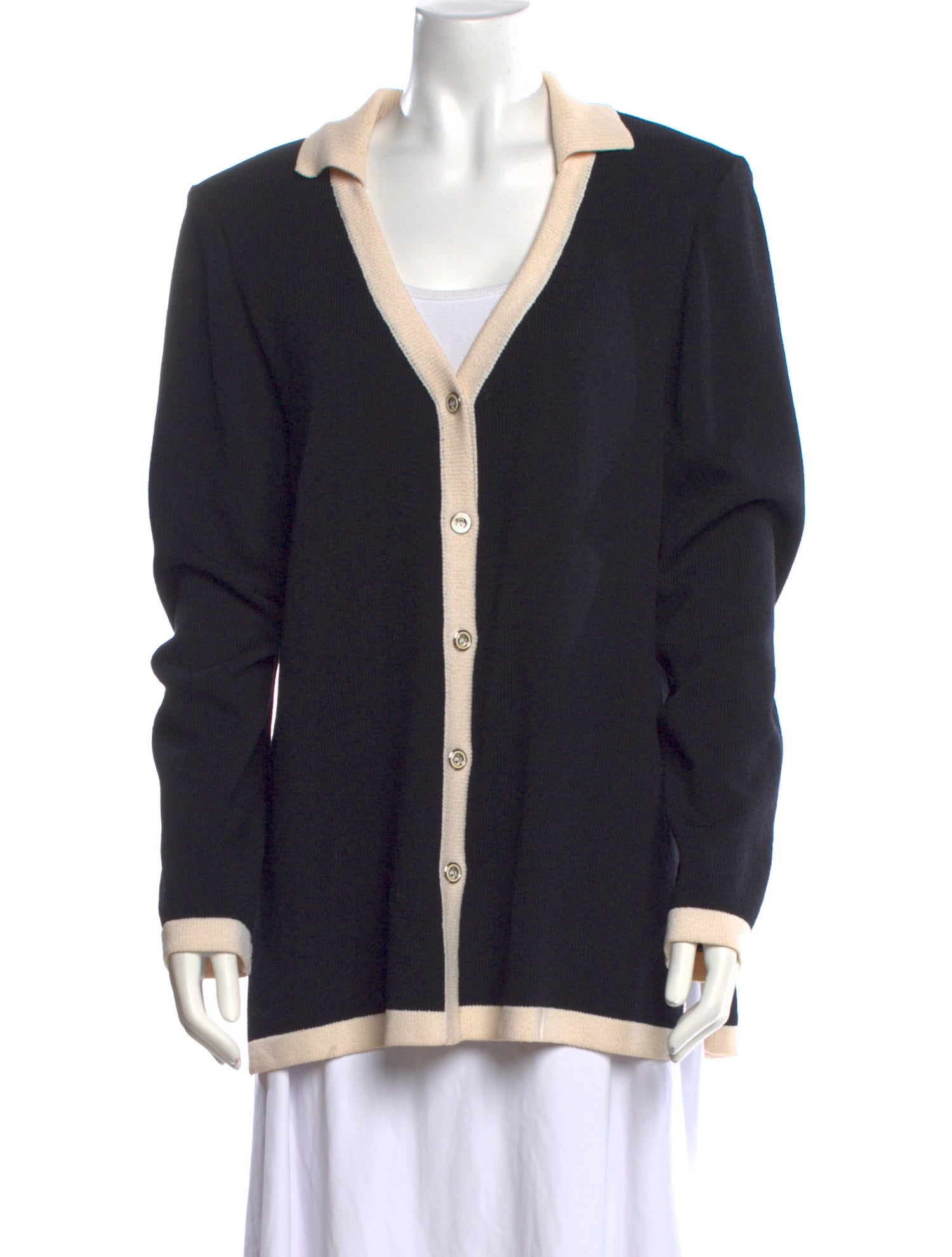 St. John Sport Wool V-Neck Sweater