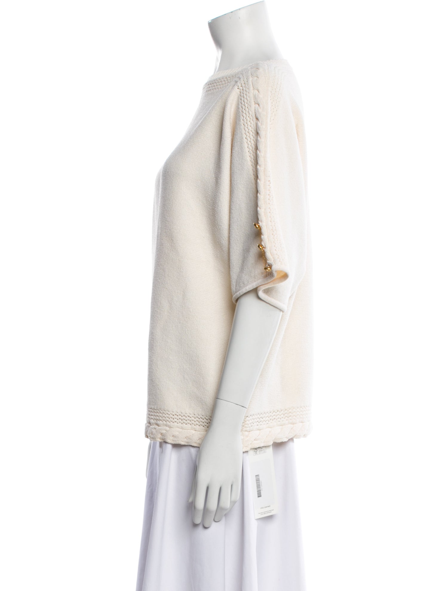 St. John Sport Wool Bateau Neckline Sweater