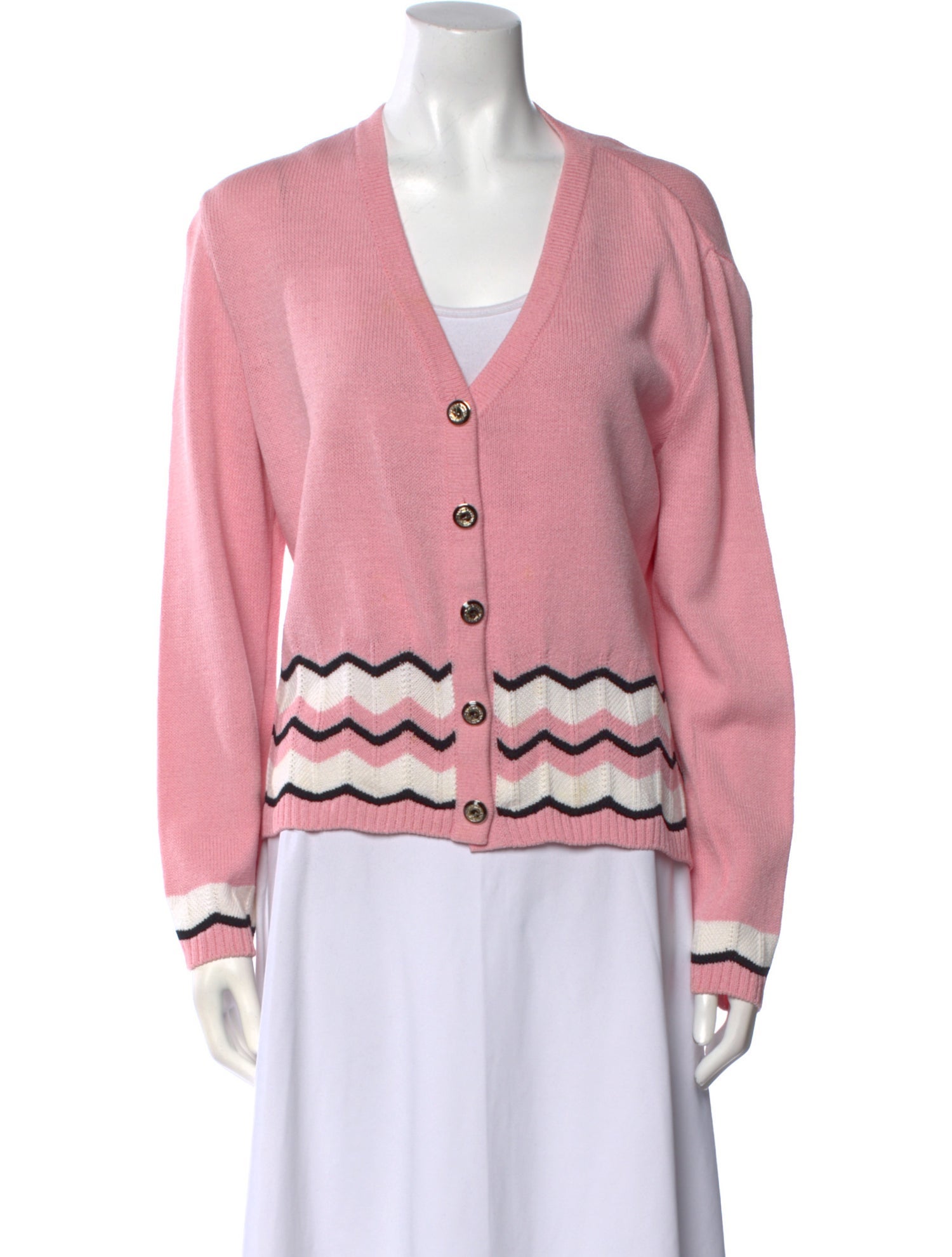 St. John Sport Wool Striped Sweater