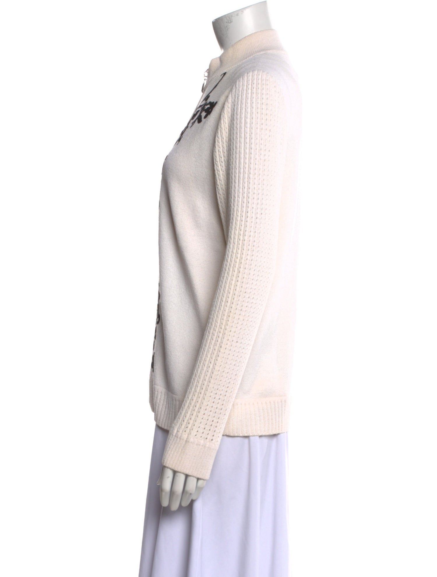 St. John Sport Wool Mock Neck Sweater