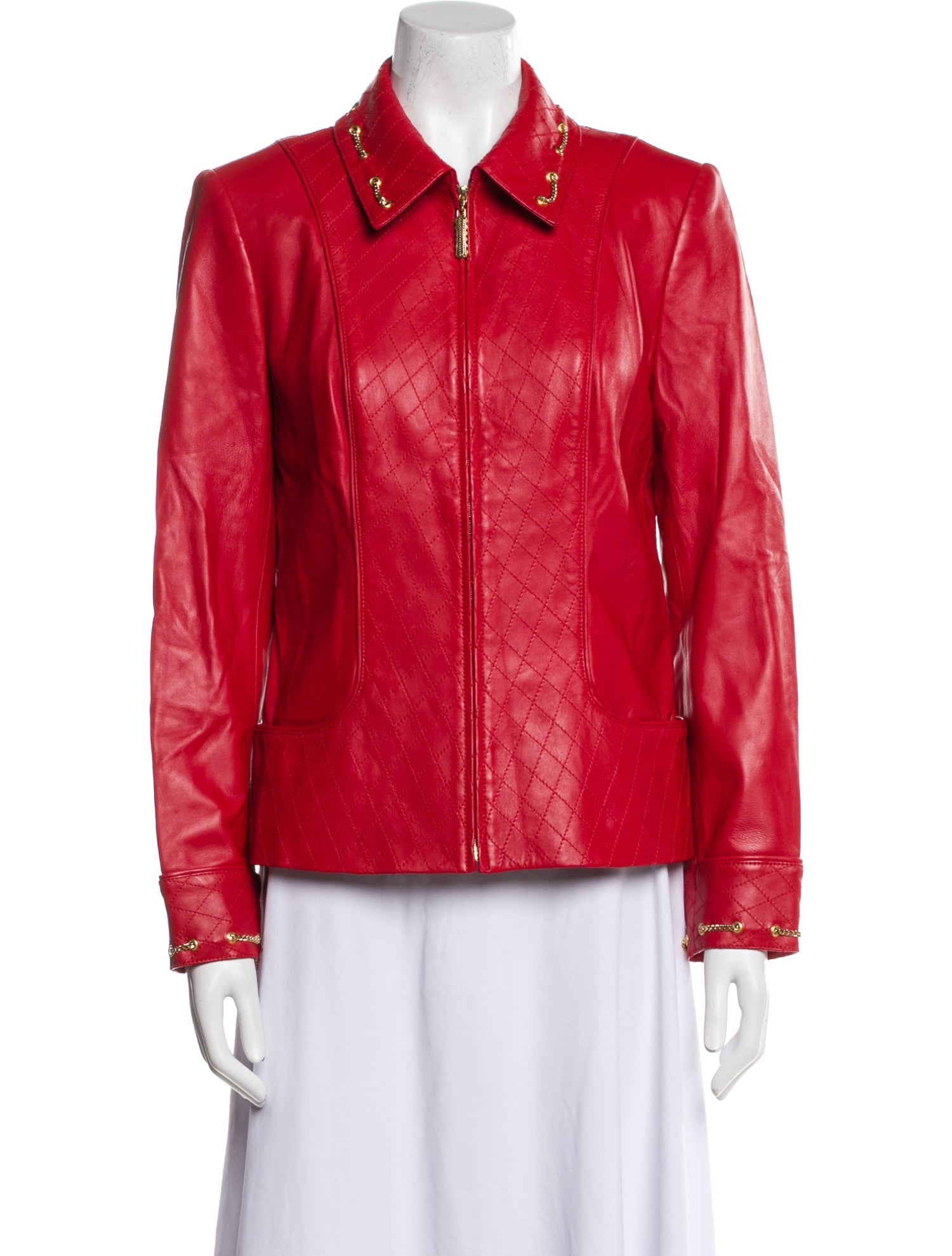 St. John Sport Leather Jacket