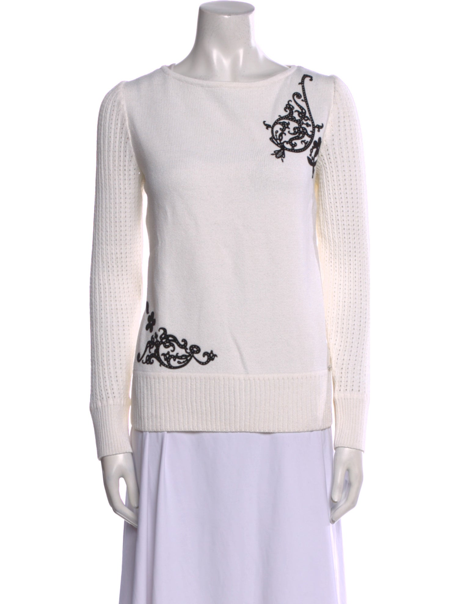 St. John Sport Wool Printed Sweater