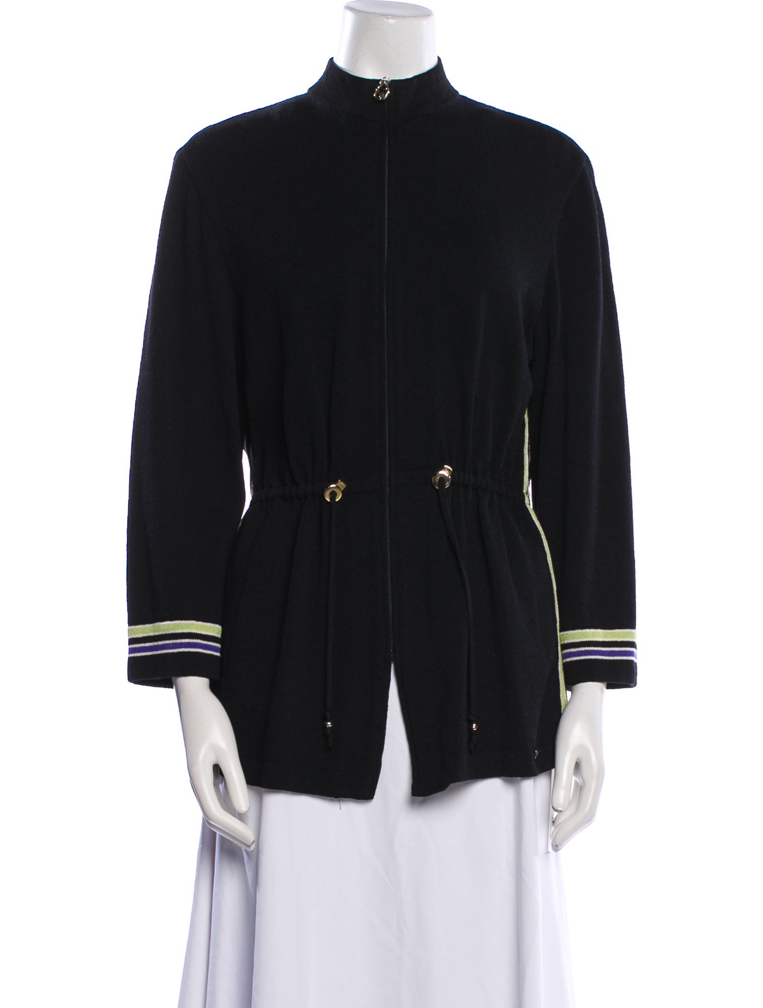 St. John Sport Wool Mock Neck Sweater