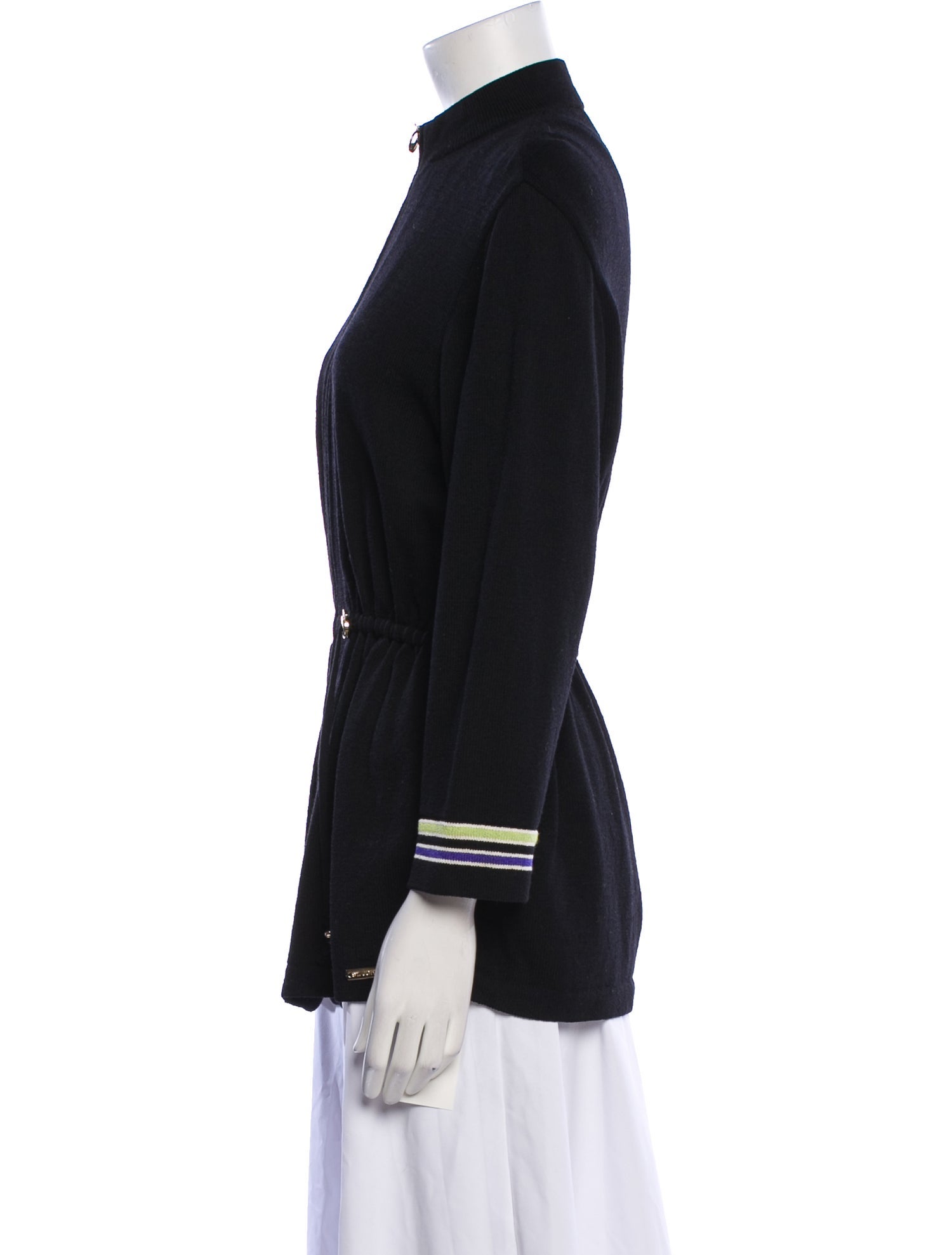 St. John Sport Wool Mock Neck Sweater