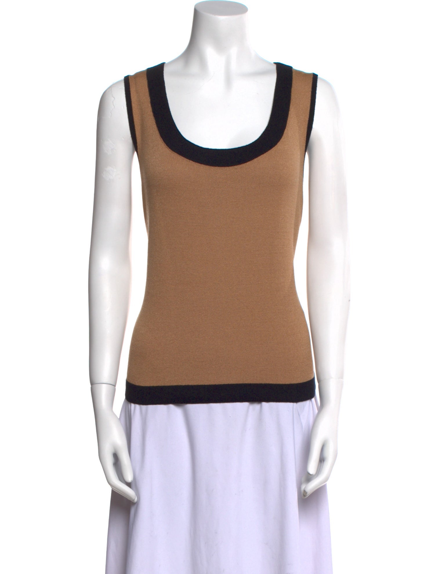 St. John Sport Wool Colorblock Pattern Sweater