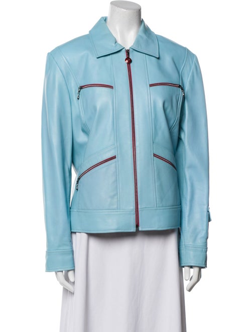 St. John Sport Leather Biker Jacket