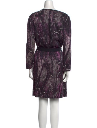 St. John Sport Printed Knee-Length Dress