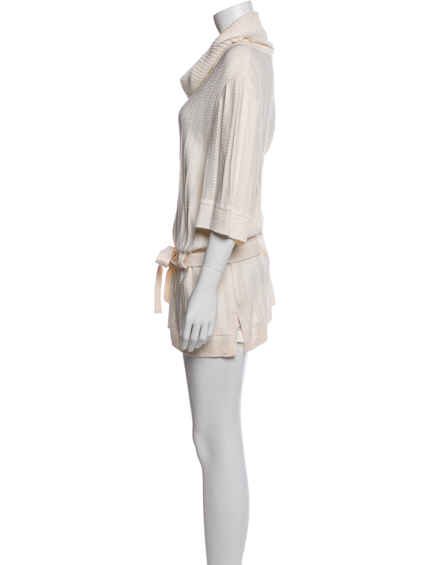 St. John Sport Cowl Neck Mini Dress