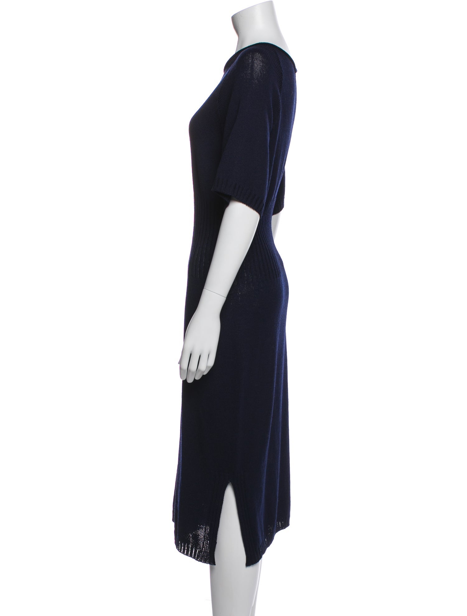 St. John Sport Wool Midi Length Dress