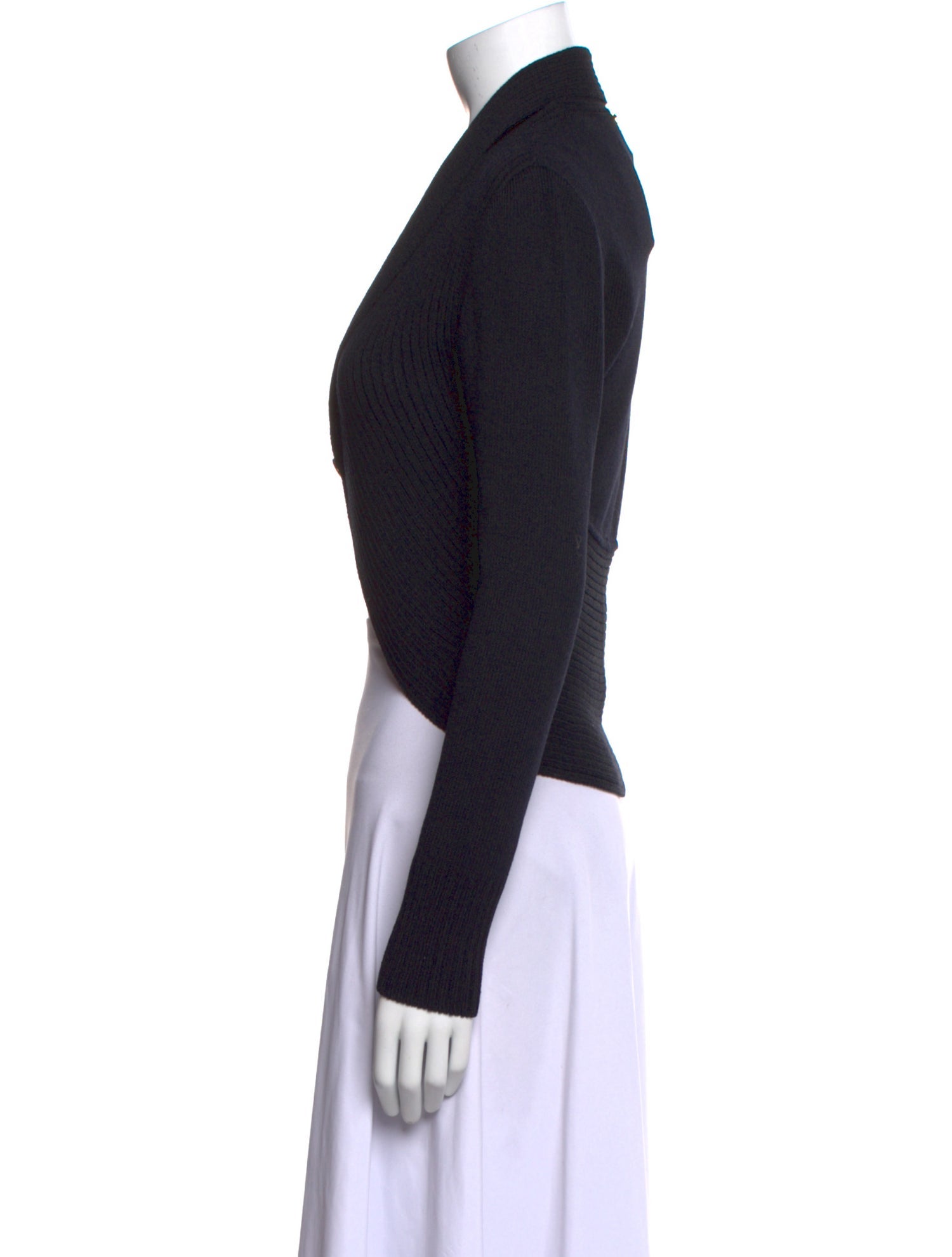 St. John Sport Wool V-Neck Sweater