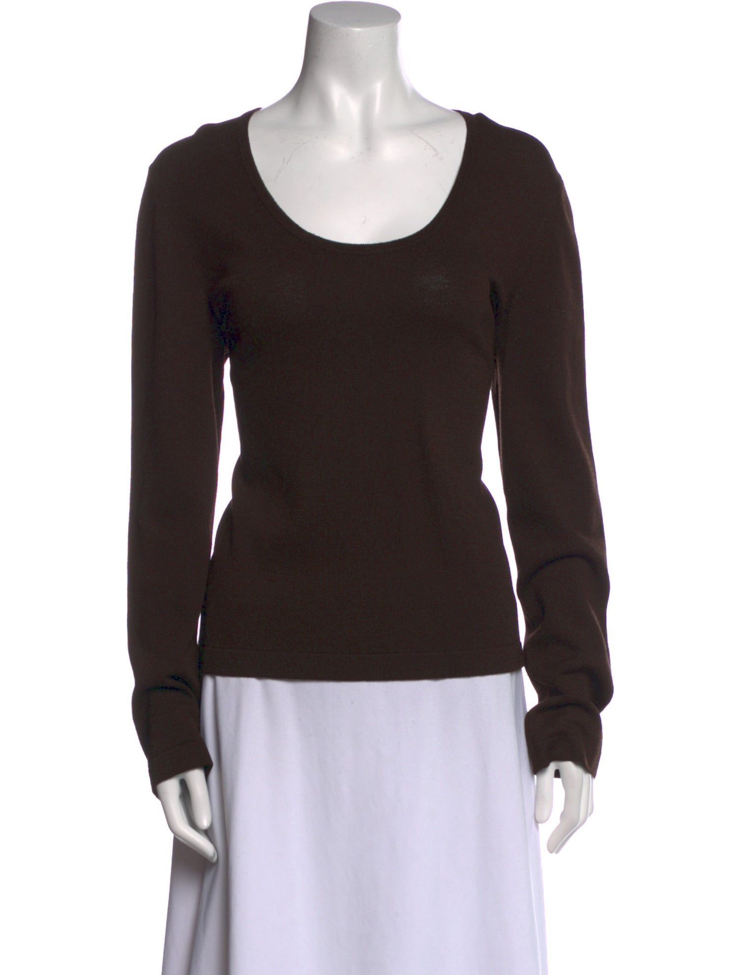 St. John Sport Wool Scoop Neck Sweater w/ Tags