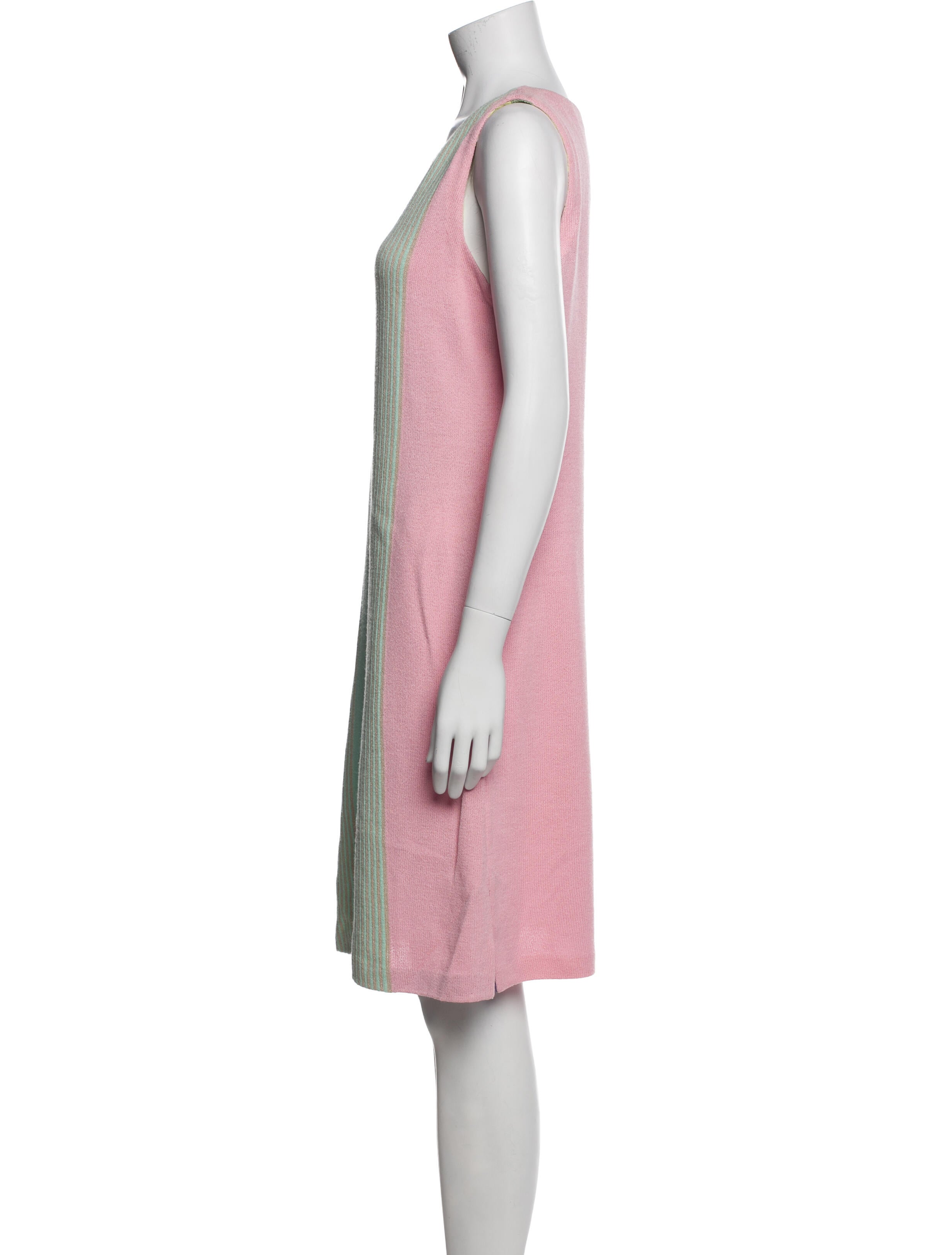 St. John Sport Striped Knee-Length Dress