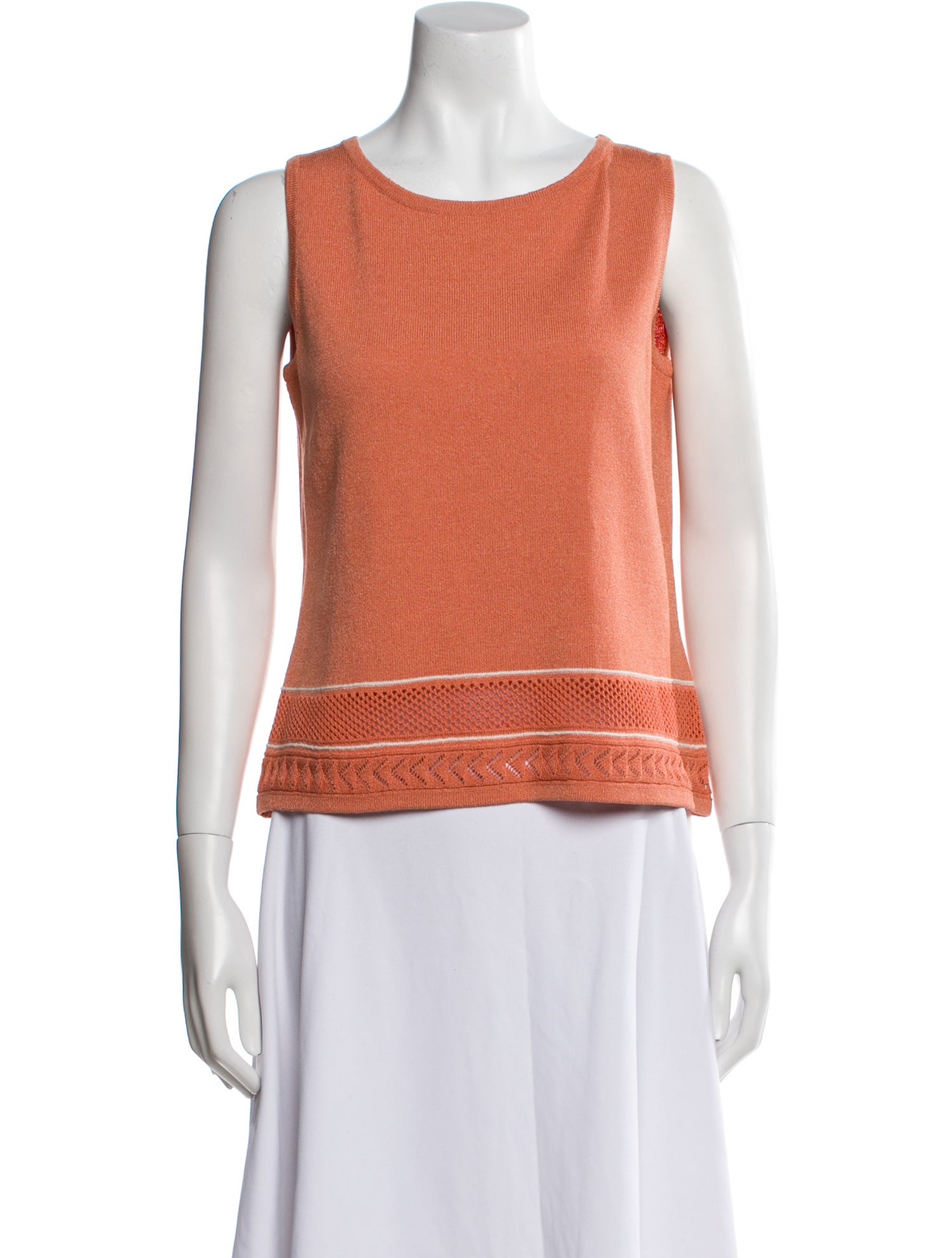 St. John Sport Scoop Neck Sleeveless Top