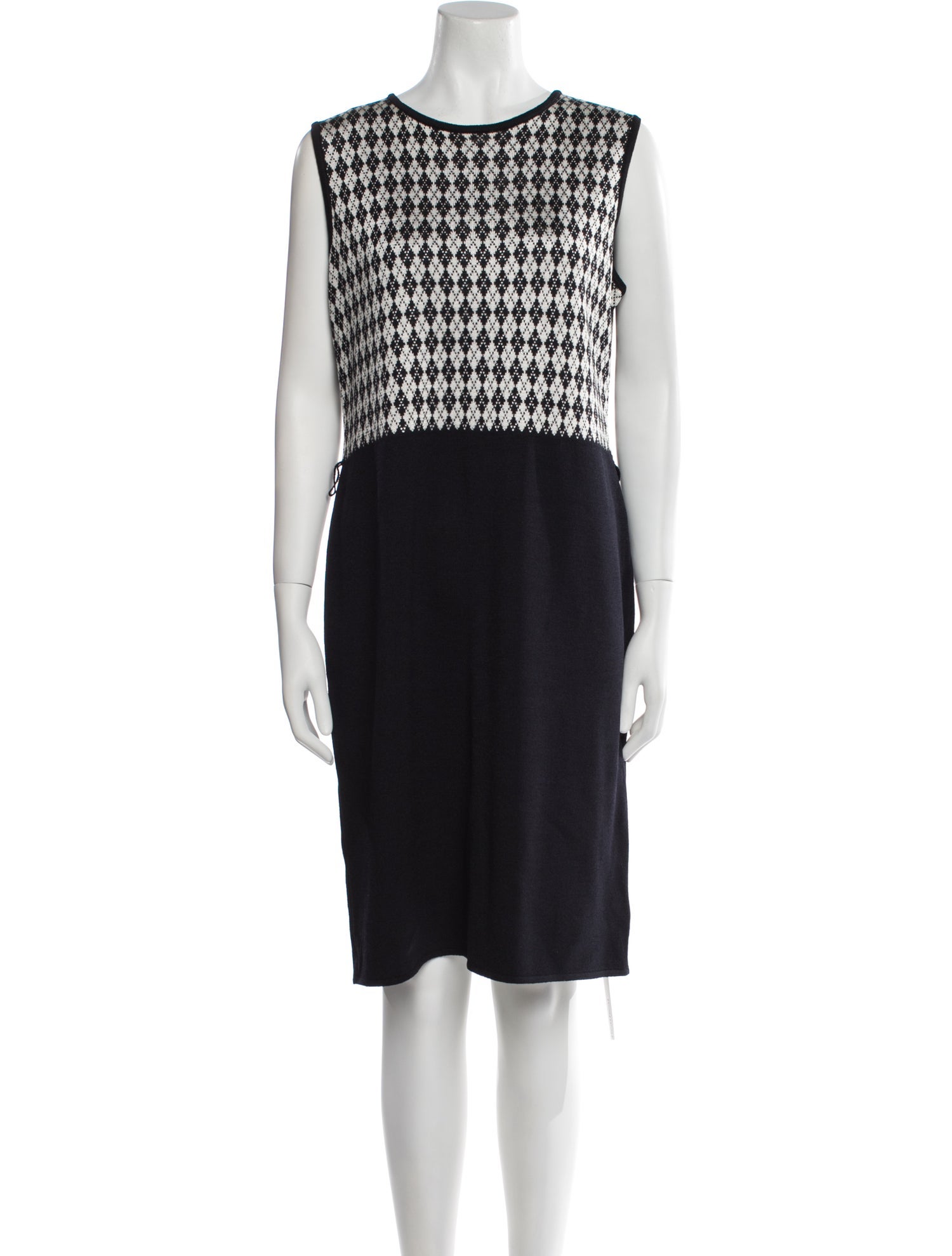 St. John Sport Crew Neck Knee-Length Dress