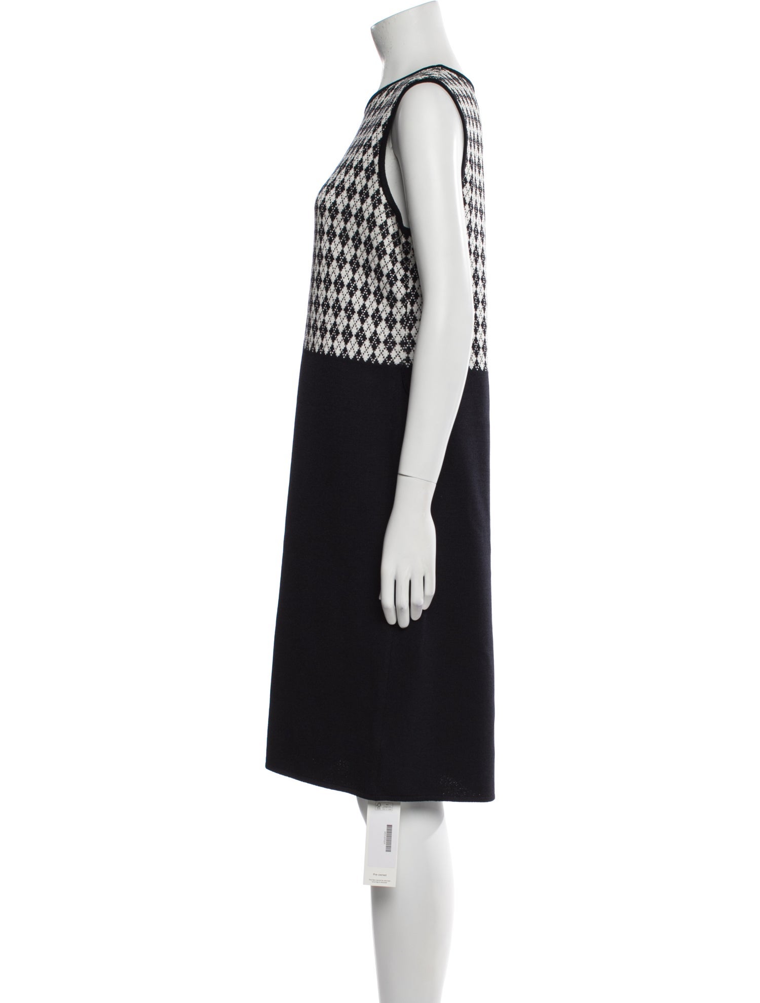 St. John Sport Crew Neck Knee-Length Dress