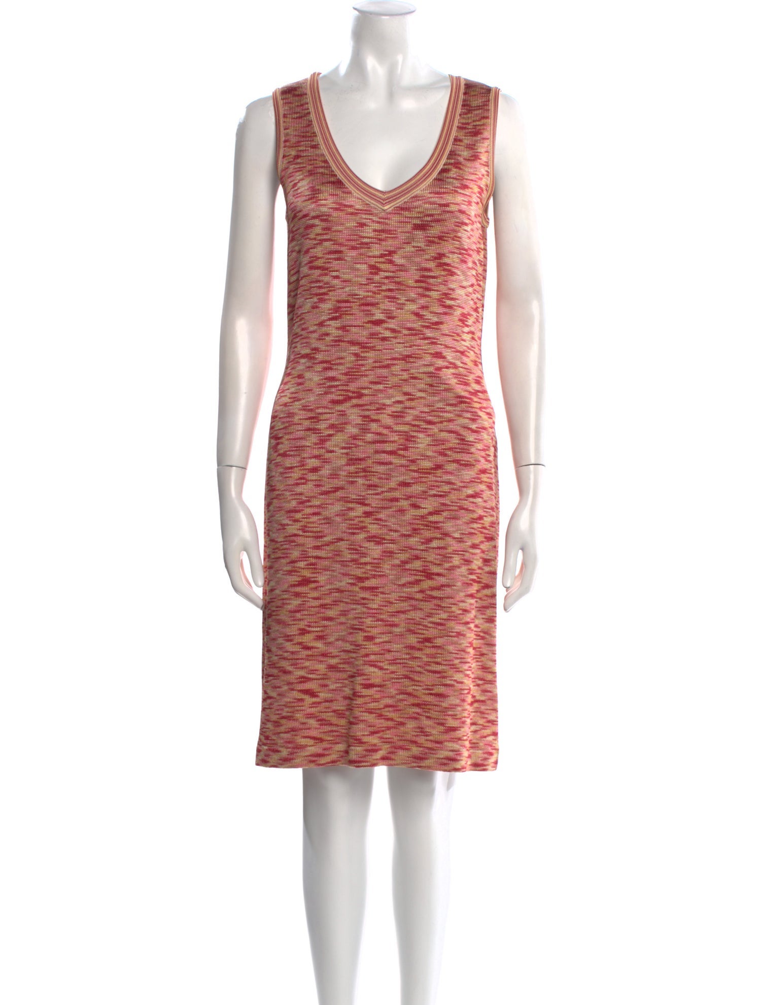 St. John Sport Striped Knee-Length Dress