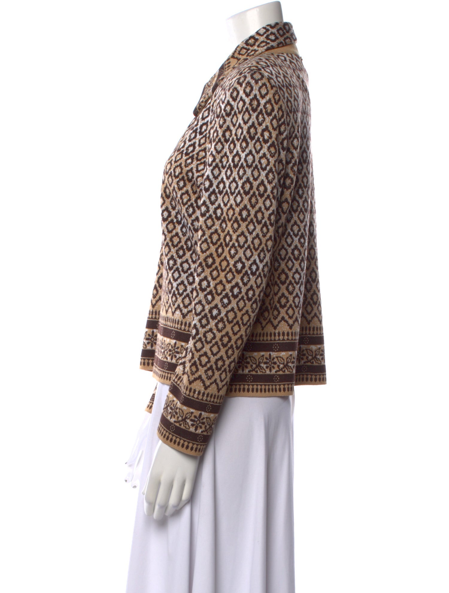 St. John Sport Wool Printed Sweater