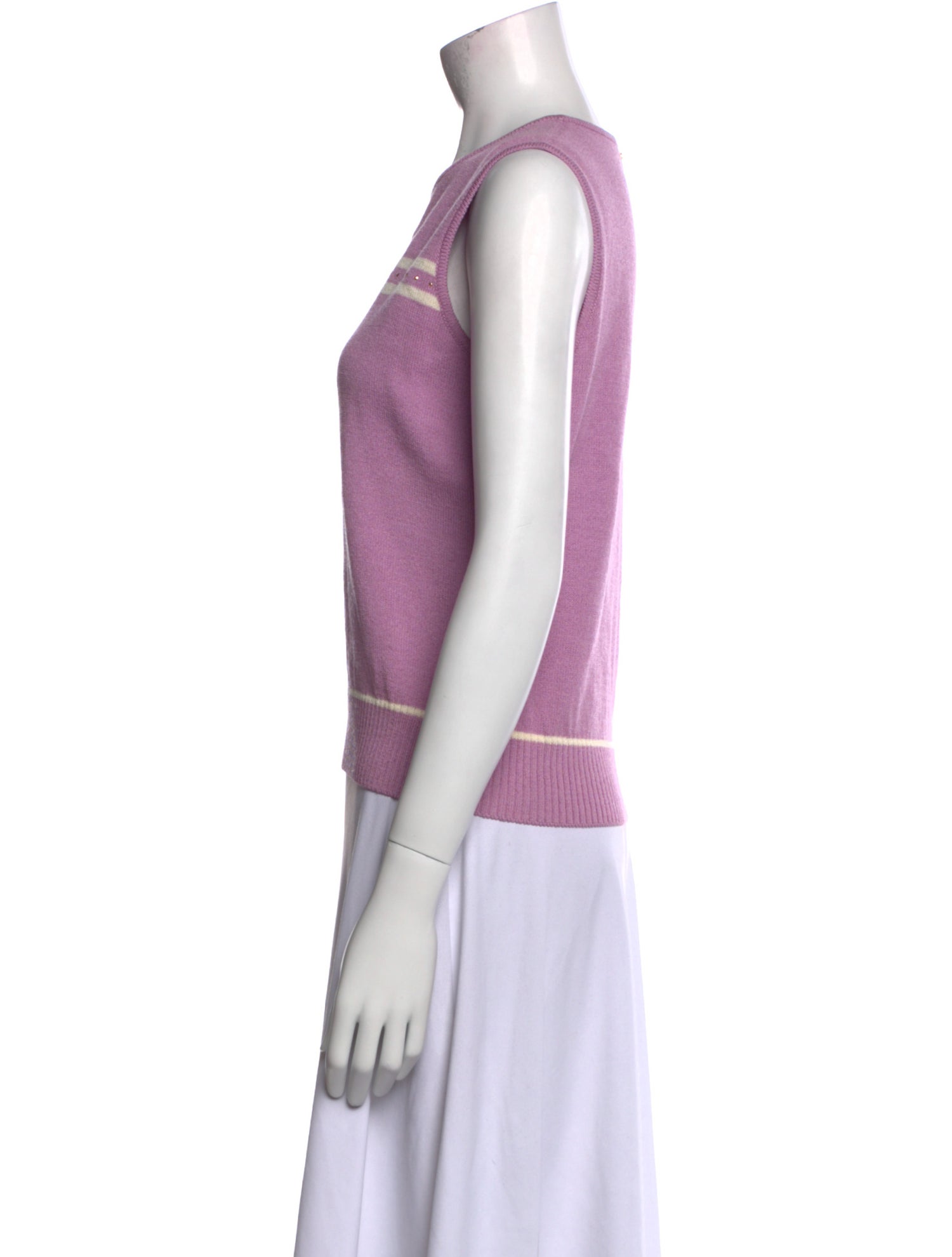 St. John Sport Wool Striped Sweater