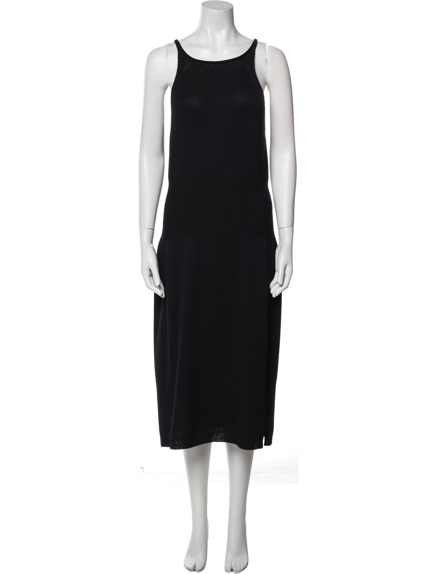 St. John Sport Scoop Neck Midi Length Dress