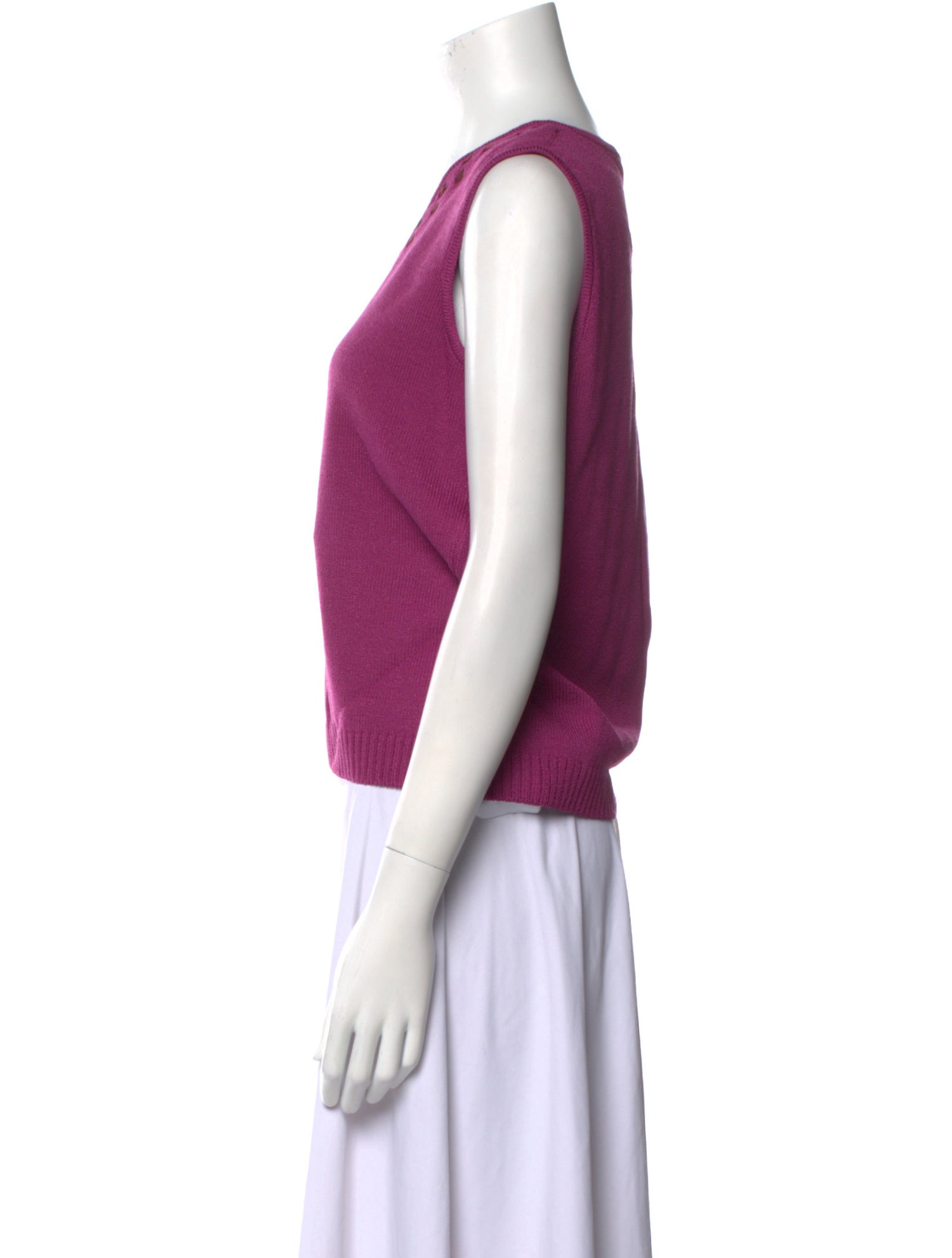 St. John Sport Wool V-Neck Sweater