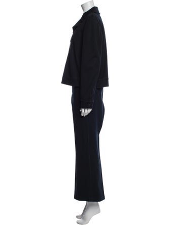 St. John Sport Whipstitch Trim Pantsuit