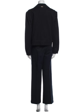 St. John Sport Whipstitch Trim Pantsuit
