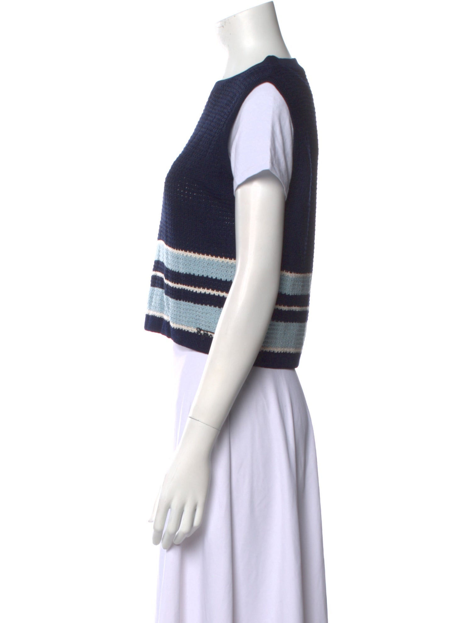 St. John Sport Wool Striped Sweater