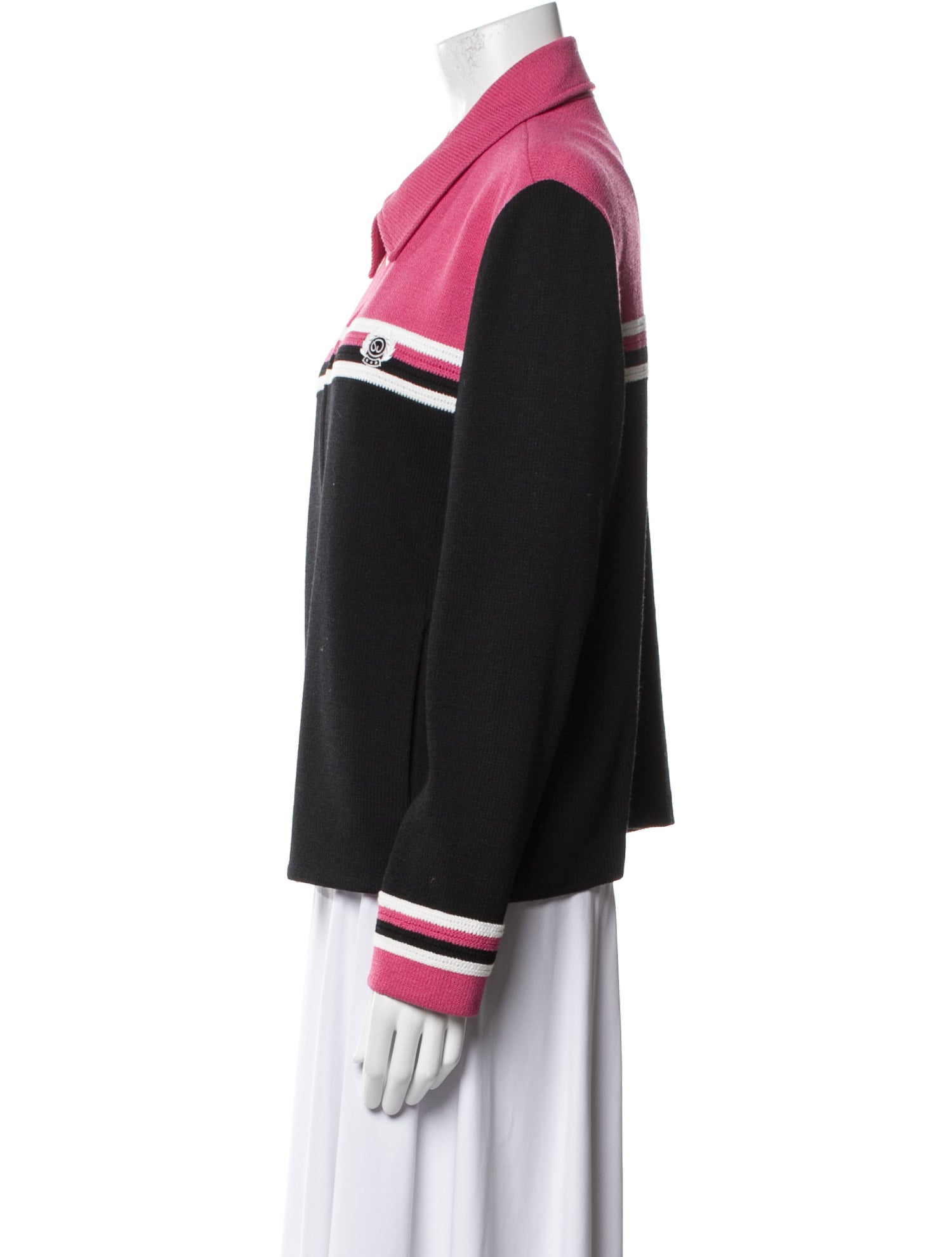 St. John Sport Wool Striped Jacket