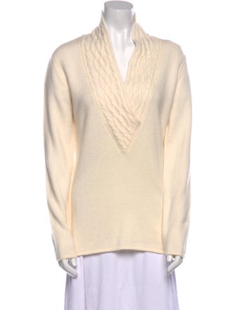St. John Sport Cashmere V-Neck Sweater